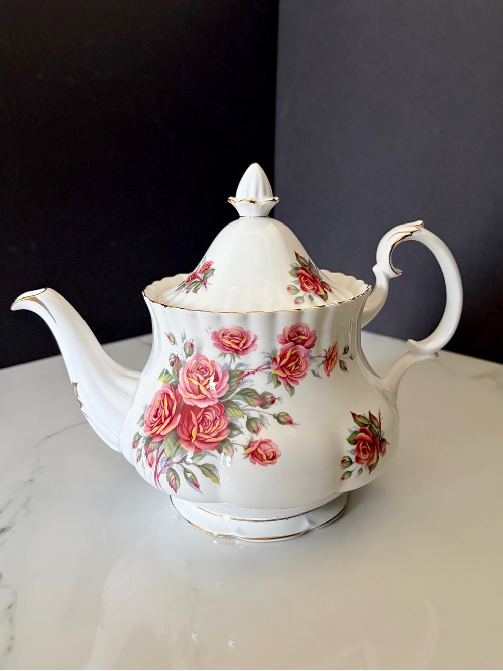 Centennial Rose Teapot by Royal Albert